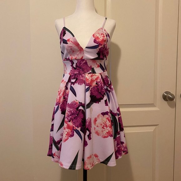 Floral Mini Dress - Picture 1 of 4